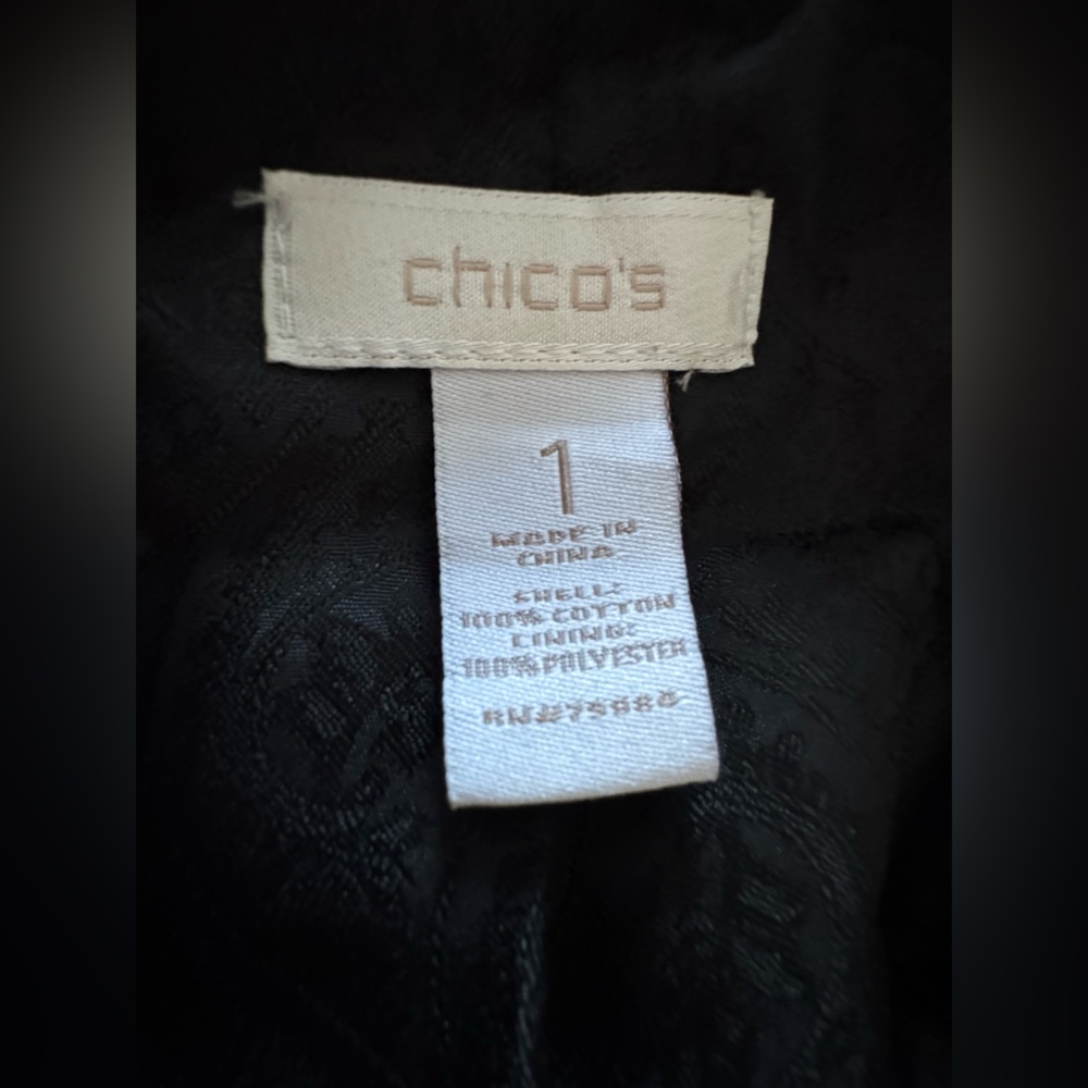 Chico's Black Pea Coat - Picture 5 of 5